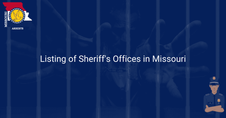Listing of Sheriffs Offices in Missouri