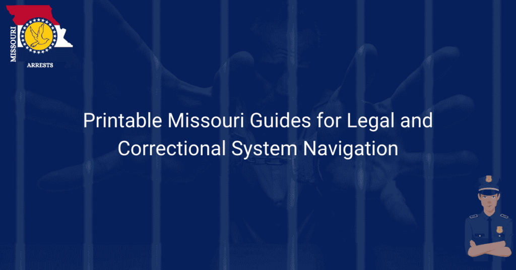 Printable Missouri Guides for Legal and Correctional System Navigation