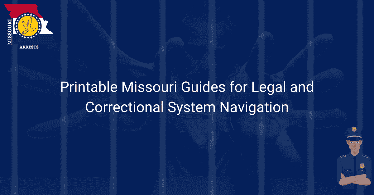Printable Missouri Guides for Legal and Correctional System Navigation